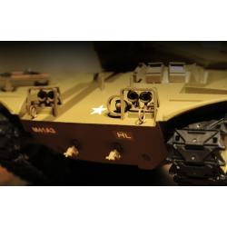 Czołg zdalnie sterowany ASG/IR/dźwięk/dym 1:16 U.S. M41A3 Walker Bulldog Light Tank RTR 2.4Ghz - Heng Long 3839-1U (PRO)